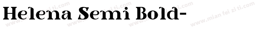 Helena Semi Bold字体转换